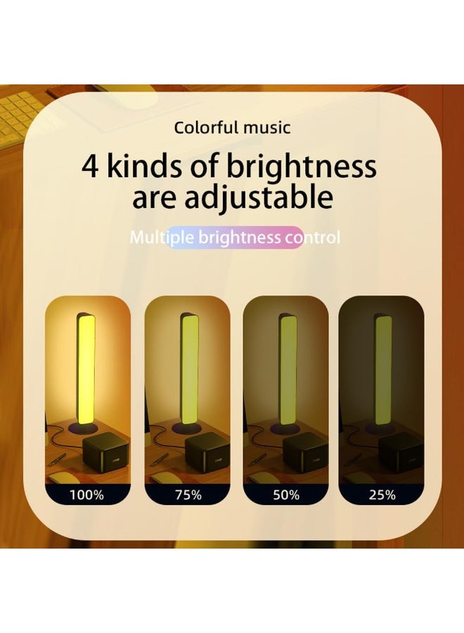 Smart RGB Light Bar with Music Sync & Remote Control, USB Powered LED Ambient Lamp for Gaming Room, TV Backlight, Bedroom & Home Decoration (2PC) - Image 5