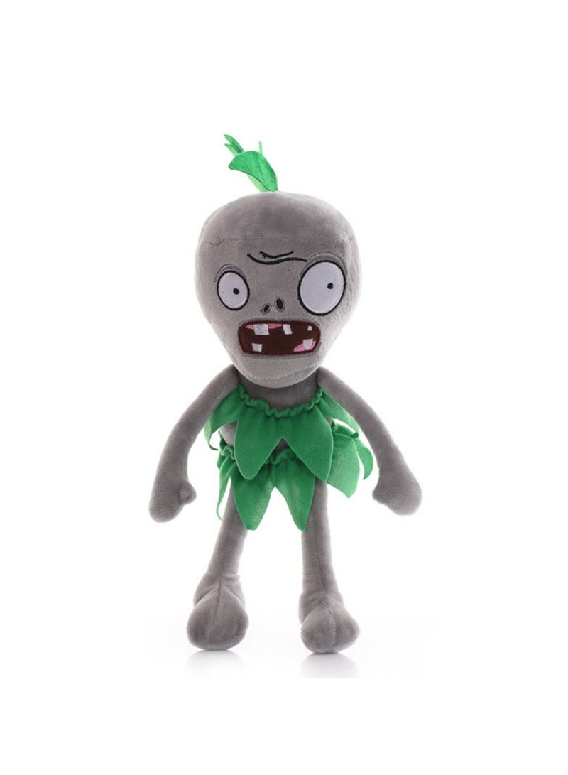 12" Plants Vs. Zombies Grass Skirt Zombie Doll, Plush Toy, Gift For Boys And Girls  - Image 1