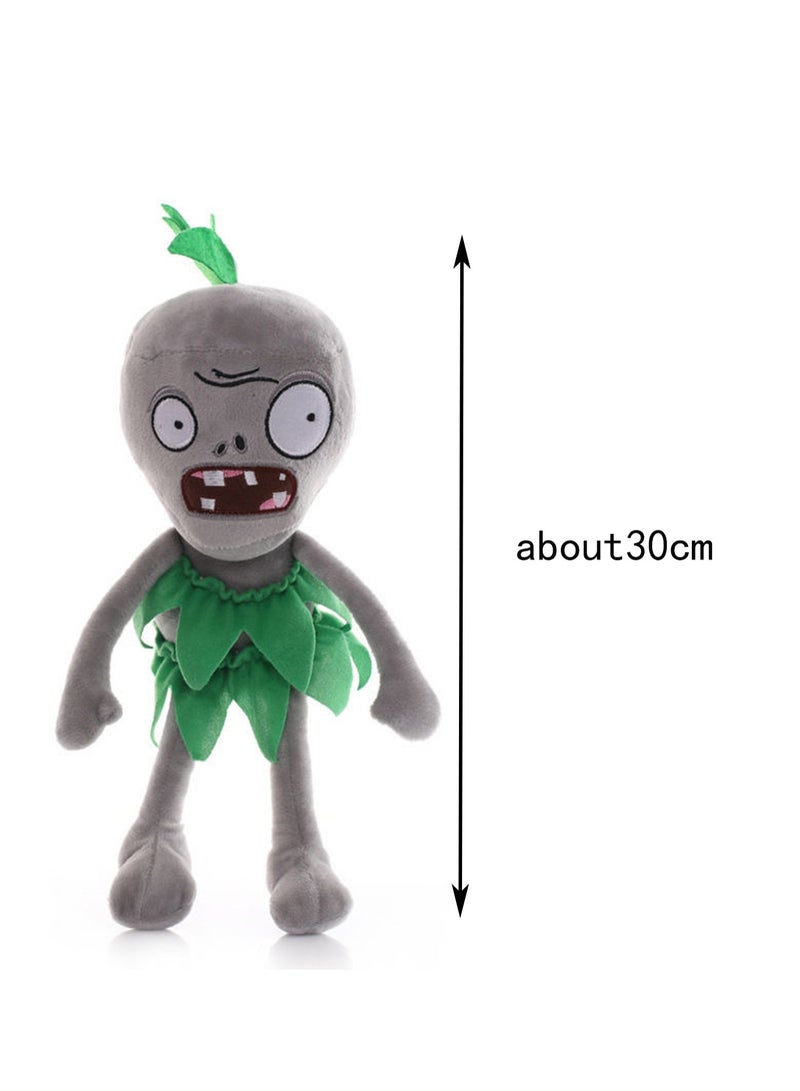 12" Plants Vs. Zombies Grass Skirt Zombie Doll, Plush Toy, Gift For Boys And Girls  - Image 2