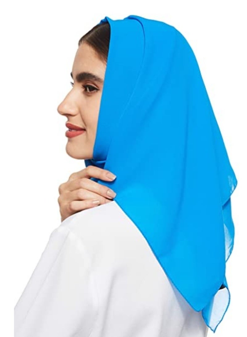 إلترازون hiffon Scarf with Underscarf Cap for Women Hijab Muslim Lightweight - Image 3