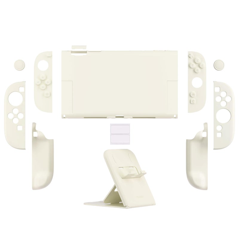 PlayVital Hard Case for Nintendo Switch 2 with Extra Stand & Thumb Grip Caps | Split Design, Dockable Protective Full-Body Shell Cover for Nintendo Switch 2 | Solid Color Series, Heaven Blue - Image 2