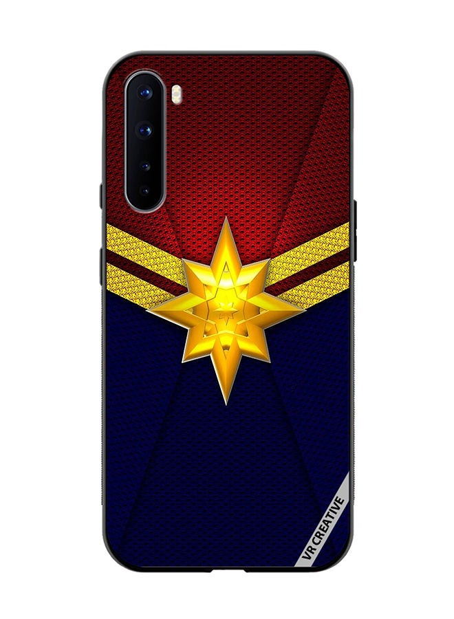 VR CREATIVE Protective Case Cover For OnePlus Nord Sophisticated Captain Marvel Design Multicolour - Image 1