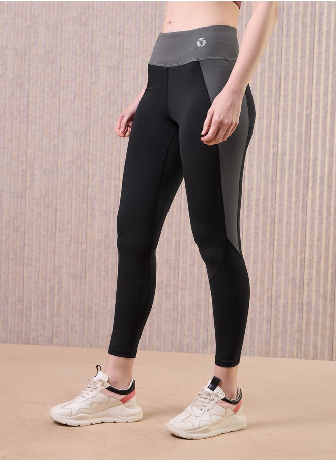 Technosport Women Color Block 4-Way Stretch Leggings  - Image 3