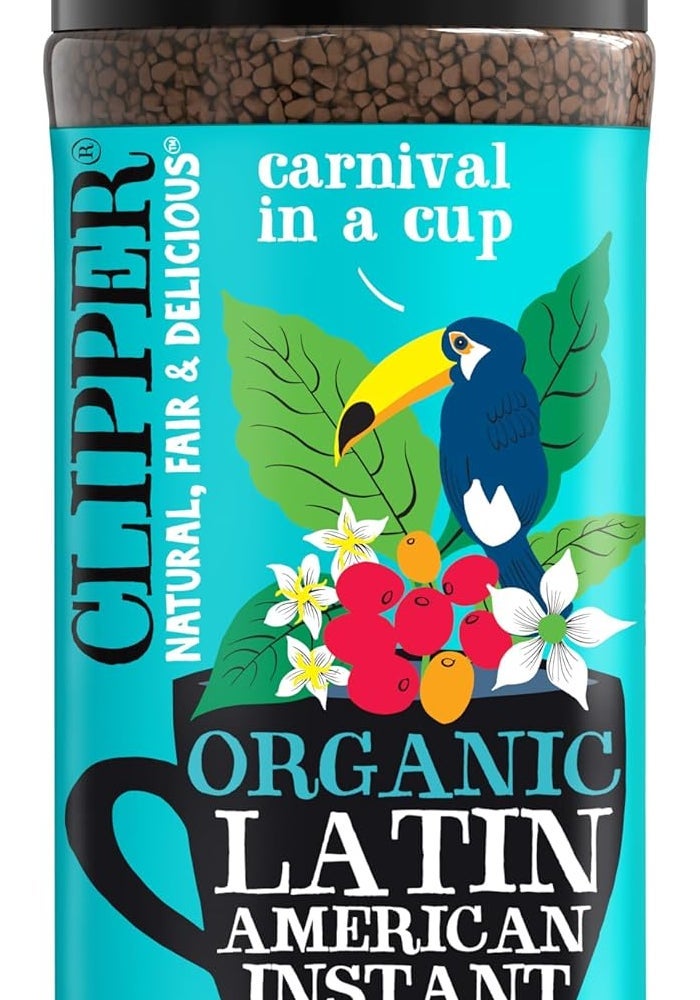 Clipper Organic Latin American Instant Coffee - Medium Roast, Freeze Dried, 100g - Image 1
