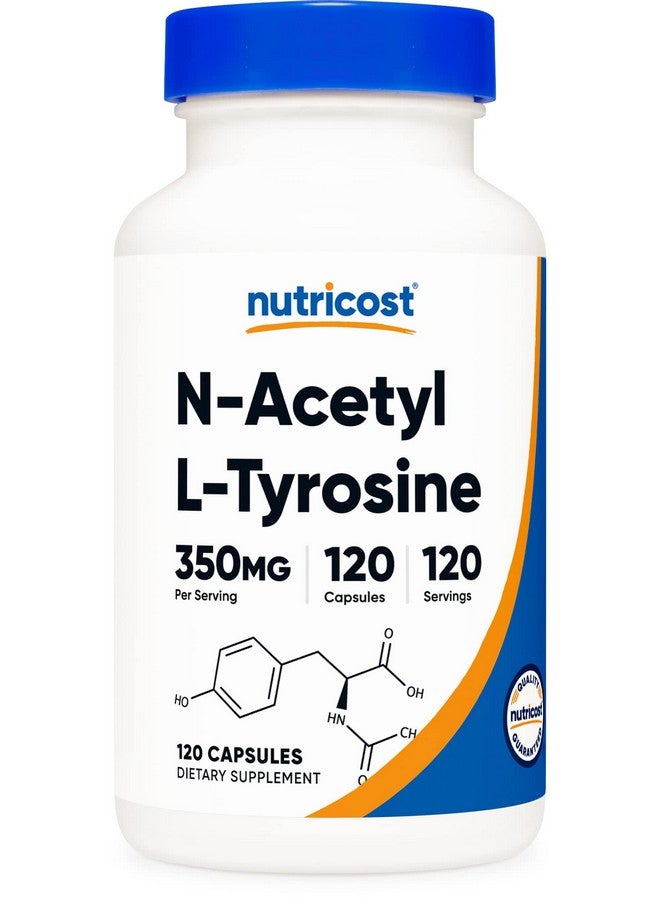 Nutricost Nacetyl Ltyrosine (Nalt) 350Mg 120 Capsules Gluten Free Nongmo  - Image 1