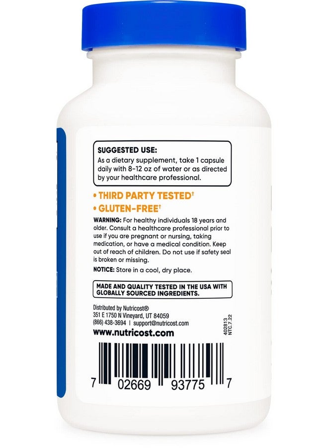 Nutricost Nacetyl Ltyrosine (Nalt) 350Mg 120 Capsules Gluten Free Nongmo  - Image 4