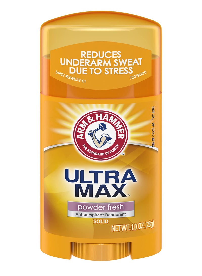 Arm & hammer ultra max antiperspirant deodorant powder fresh 28g