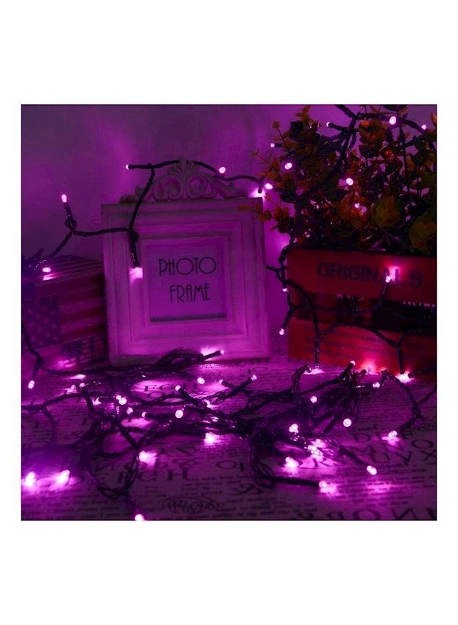 نيبمينينت حبل إضاءة للزينة مكون من 200 مصباح LED يعمل بالطاقة الشمسية للاستخدام في الأعياد أرجواني - Image 5