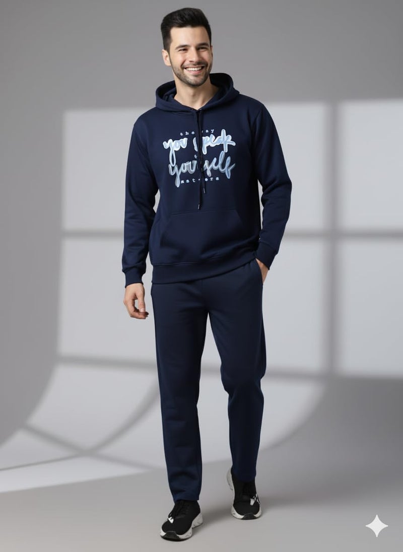 Mack Jonney Graphic Print Track Suit for men | Co-ord Set | Warm Fleece Tracksuit Set | Full Sleeve Hoodie-M4889 - Image 2