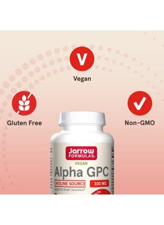 jarrow formulas Alpha GPC, 300mg, Dietary Supplement, Brain Health Supplements for Adults, 60 Veggie Capsules, 30 Day Supply  - Image 5