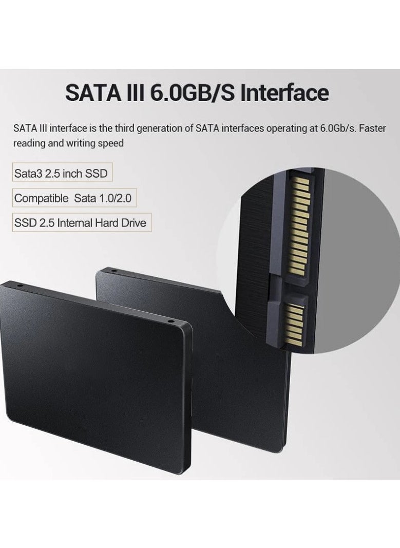 ماركة غير محددة - قرص SSD داخلي بحجم 2.5 بوصة، 870 EVO سعة فعلياً 128GB، مع إمكانية توسعة وترقية الذاكرة الافتراضية إلى 4 تيرابايت – واجهة SATA3 بسرعة نقل 6.0Gb/s، متوافق مع SATA 1.0/2.0، مثالي لترقية وتوسيع التخزين - Image 1