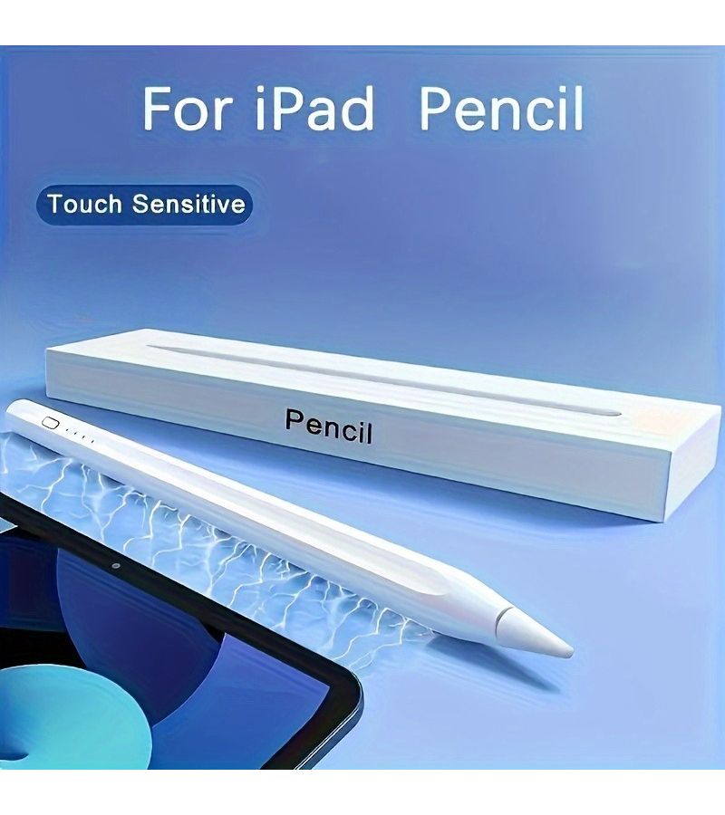 Universal Stylus Pen Durable White For Ipad Android Phones And Tablets Low Latency Palm Rejection Tilt Support Quick USB Charging 13 Minutes - Image 1