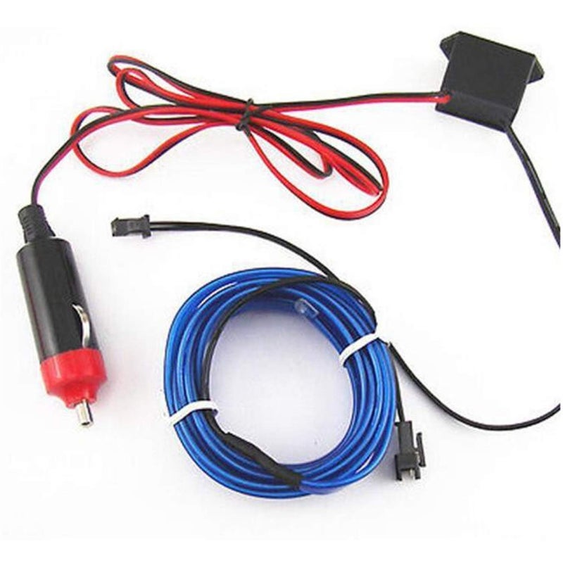 Ramanta Car Interior Dashboard Blue EL Wire Light Ambient Neon Light for Creta Facelift (Length: 5 Meter with Adaptor) - Image 2