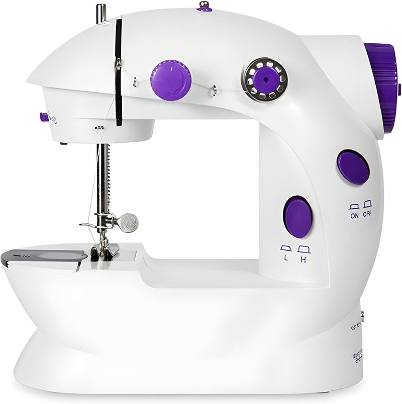FITTO ماكينة خياطة فيتو ميني للمبتدئين، ماكينة خياطة، أوتوماتيكية مع طاولة تمديد، أداة خياطة كهربائية محمولة، مجموعة خياطة، صغيرة، لجميع الأعمار، للأطفال أو البالغين - Image 3
