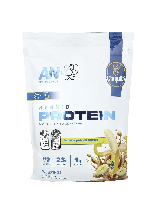 Abe - ABE, Performance, Hybrid Protein, Chiquita®, Banana Peanut Butter, 1.65 lb (750 g) - Image 1
