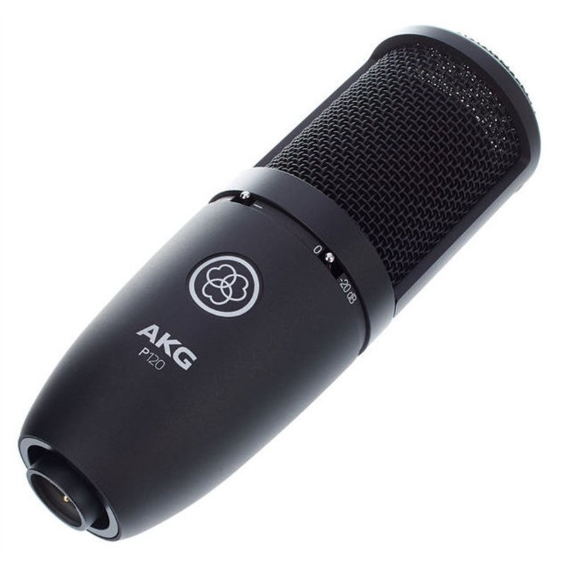 AKG Pro Audio P120 Professional 2/3-inch Diaphragm, True Condenser Studio Microphone, All Metal Design, Silver. - Image 1
