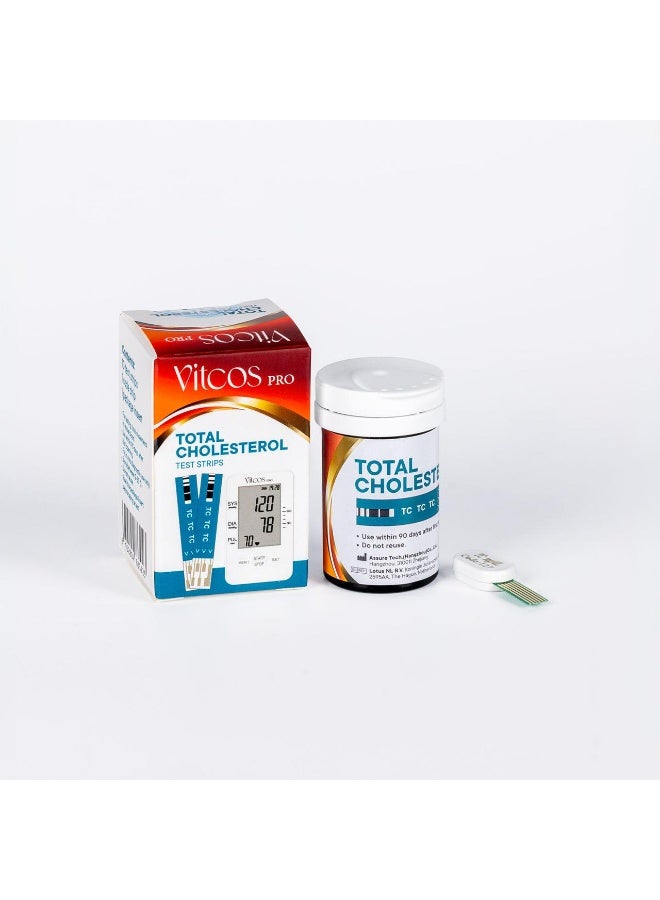 VITCOS PRO TOTAL CHOLESTEROL TEST STRIPS 10S