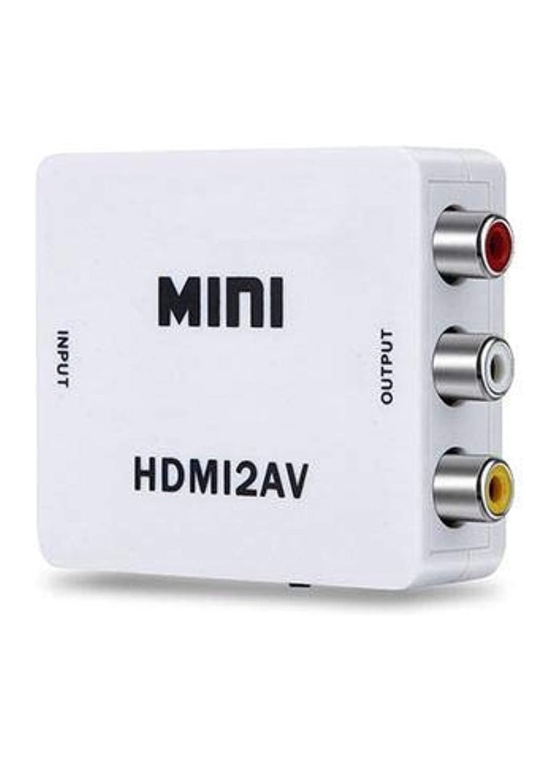 محول صوت فيديو مركب 1080P الى AV 3RCA CVBs يدعم PAL/NTSC مع كيبل شحن USB للكمبيوتر واللابتوب وXbox وPS4 وPS3 والتلفزيون STB VHS VCR وكاميرا DVD  - Image 1