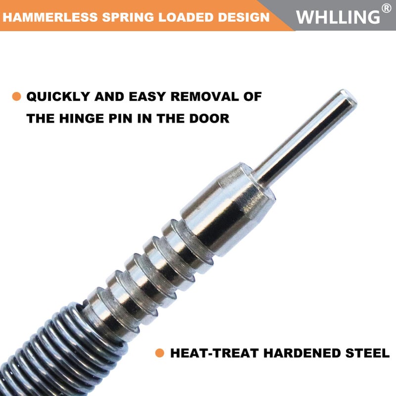 Whlling Hammerless Door Pin Removal Tool  Spring Driven Door Hinge Pin Remover Tool  3500 Psi Striking Hinge Pin Tool - Image 3