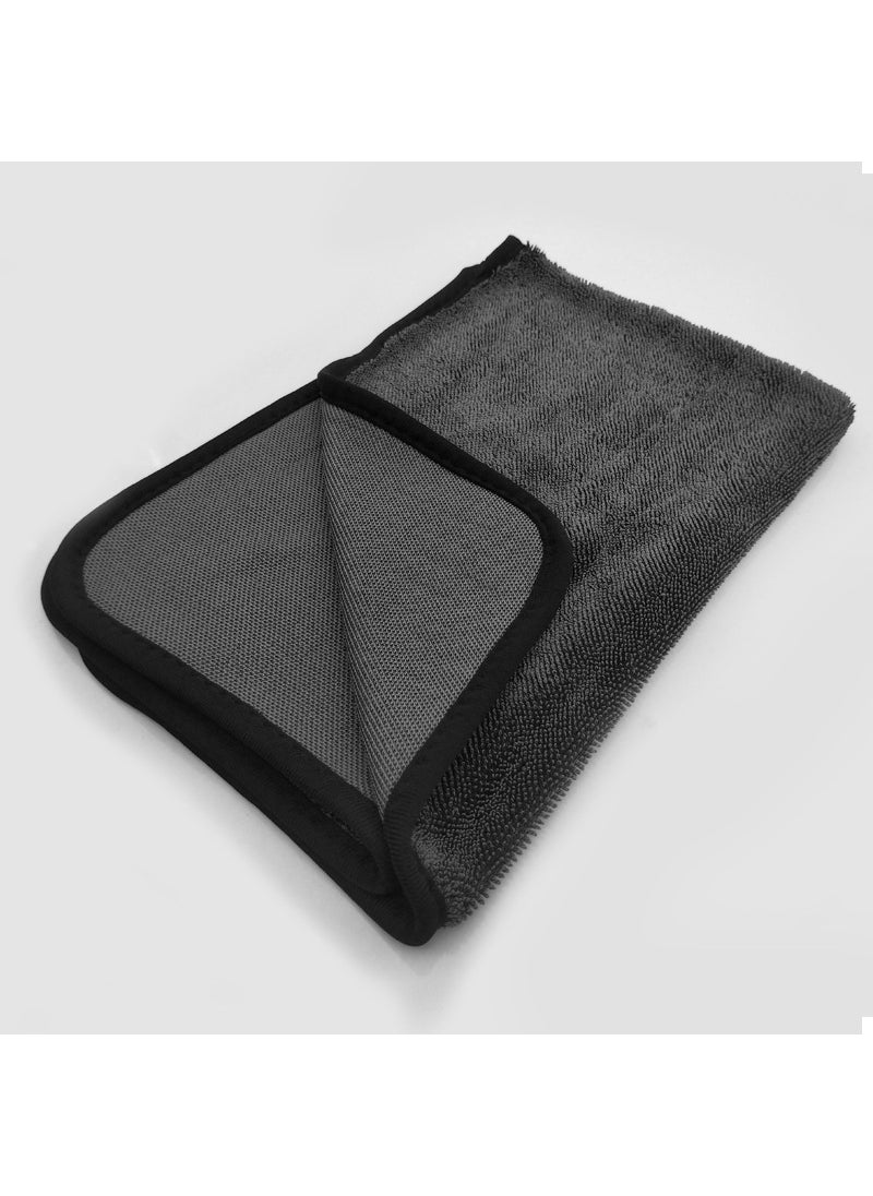 Generic - 600GSM thickened twist braid cloth car wash towel special rag absorbent car towel car cleaning tadpole cloth - Image 1