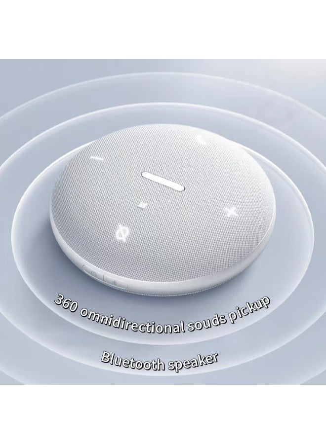 Dooxi selection - Video conference omnidirectional microphone, computer pickup, driverless, Bluetooth wireless connection, desktop speaker, audio system, speaker and screen projector all in one, suitable for up to 20 square meters - Image 2