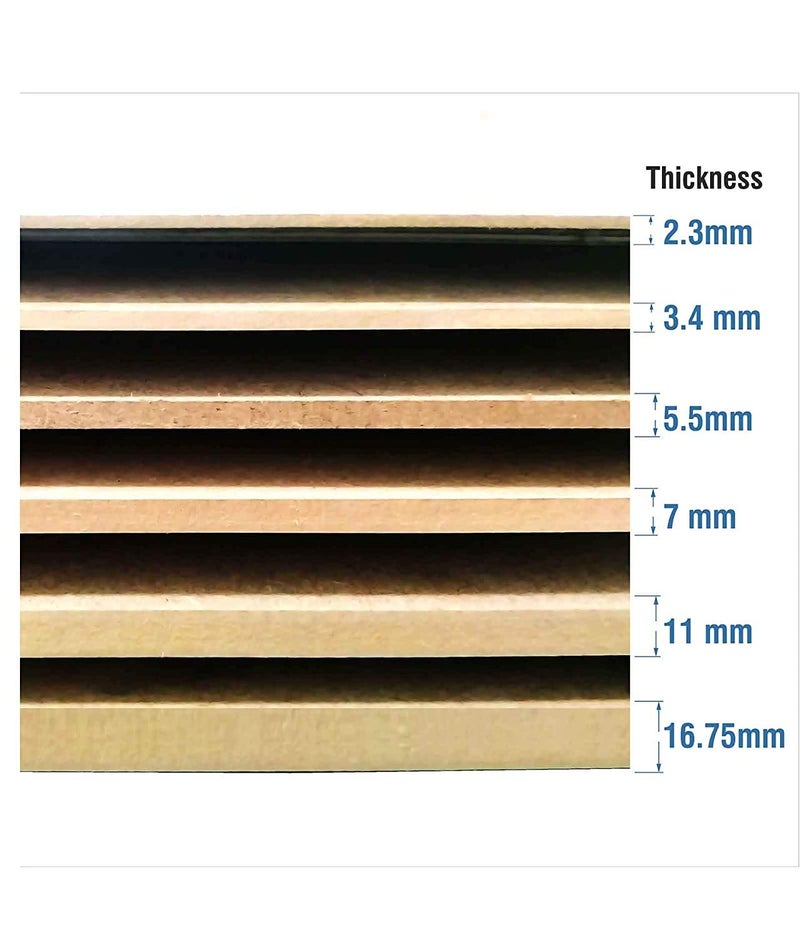 Whittlewud Pack of 3 Blank MDF Board Sheets for Art and Craft, 11mm Thick Hard Board Craft Sheet (20 Inch x 24 Inch x 11 MM) - Image 5