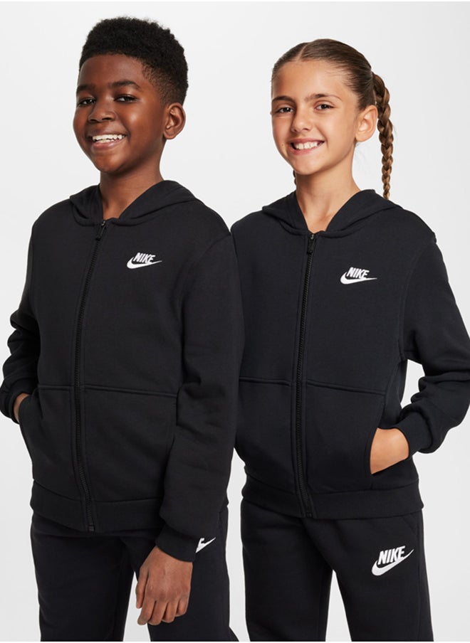 Nike K Nsw Club Ft Hd Fz Ls Lbr  - Image 3