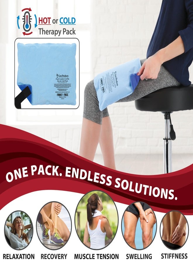 Core Products Dual Comfort CorPak - Reusable hot/Cold Pack for Knee, Back, Shoulder, or Ankle Pain; Use hot or Cold; Made in USA - Size: 10" x 13" - Image 2