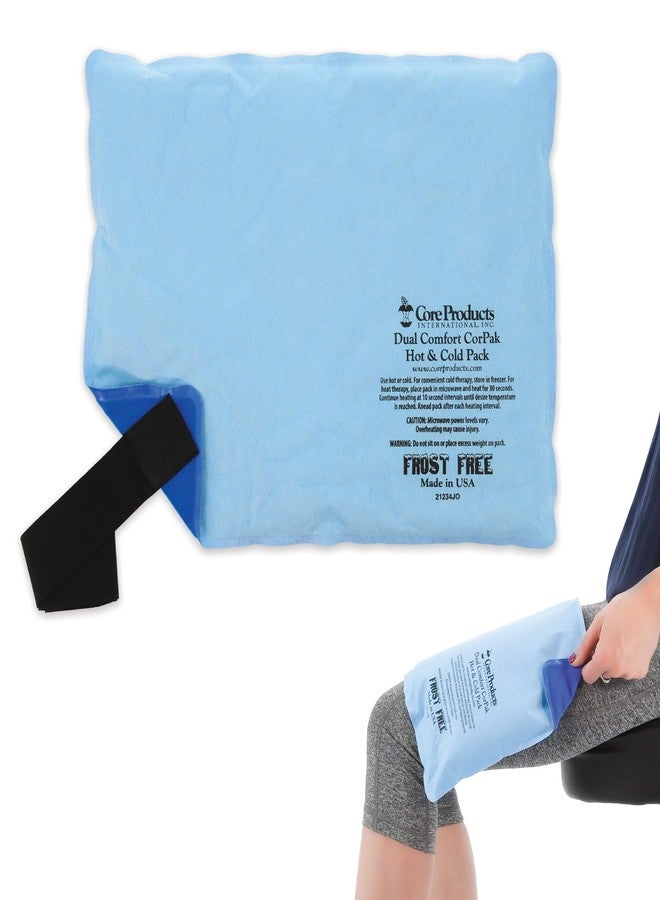 Core Products Dual Comfort CorPak - Reusable hot/Cold Pack for Knee, Back, Shoulder, or Ankle Pain; Use hot or Cold; Made in USA - Size: 10" x 13" - Image 1
