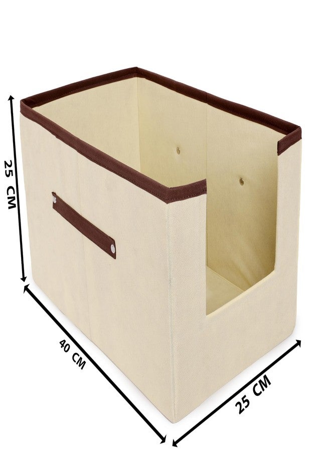 SHREY CREATION Non-Woven Shirt Stacker/Clothes Organizer|Foldable Non Woven Material|Closet & Wardrobe Organizer (Pack Of 1) - Ivory - Image 5