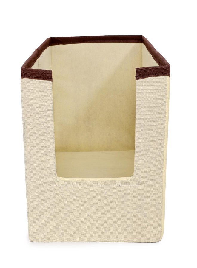 SHREY CREATION Non-Woven Shirt Stacker/Clothes Organizer|Foldable Non Woven Material|Closet & Wardrobe Organizer (Pack Of 1) - Ivory - Image 3
