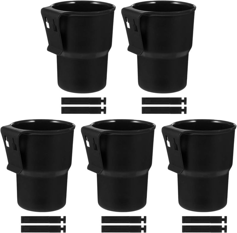 FAVOMOTO 5pcs Car Trash Can Multi-Functional Storage Bin Plastic Vehicle Garbage Holder for Organizing Items Cup Holder Design for Convenient Use - Image 1