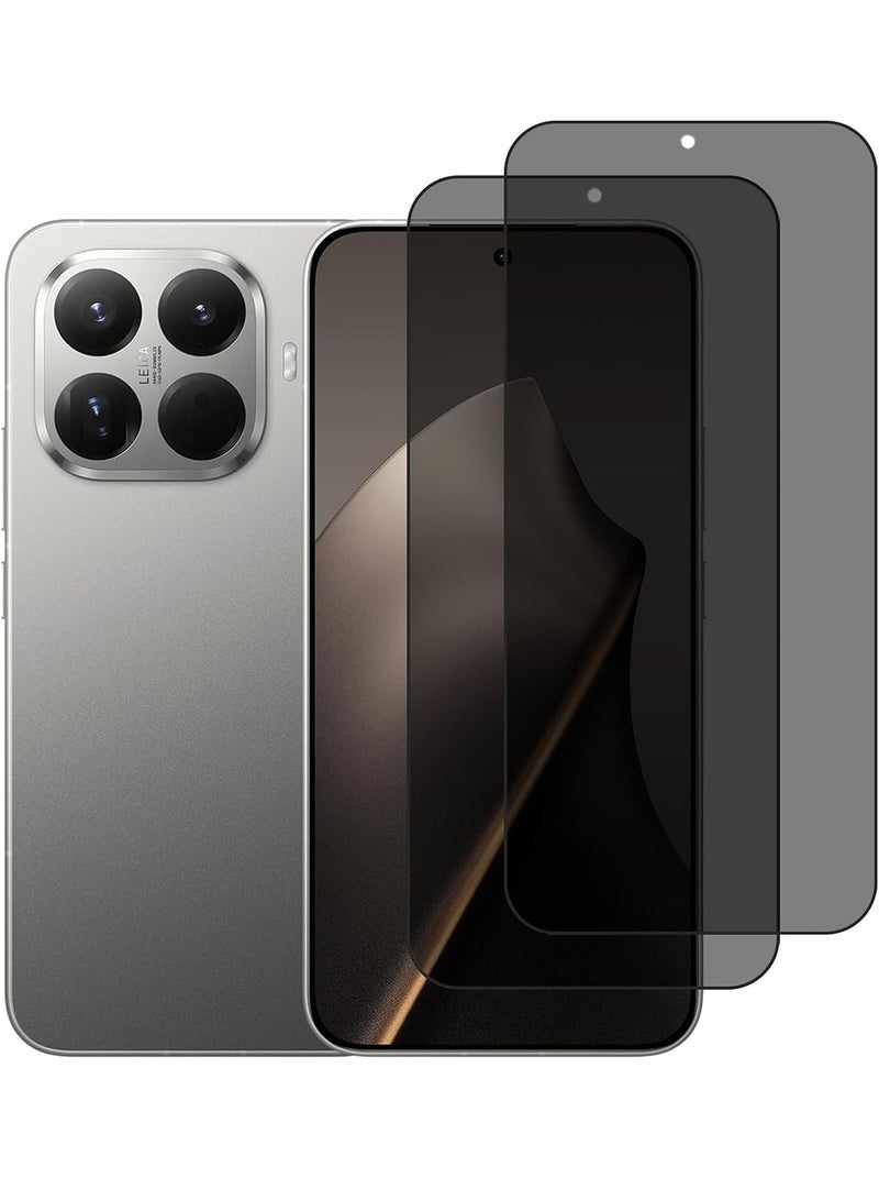 Adando [2 Pack]  Privacy Screen Protector Compatible with Xiaomi 15T Pro, 2 Pack Privacy Tempered Glass, Privacy protection, 9H Hardness Anti-Scratch Protective Film - Image 1