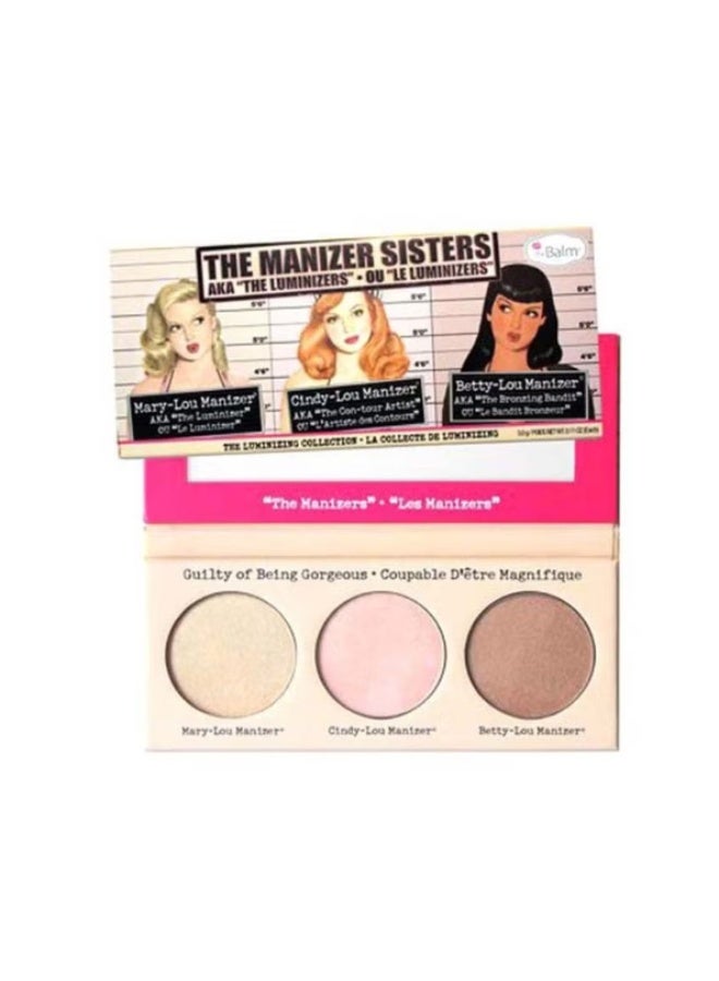 theBalm The Manizer Sisters Luminizing Palette Beige/Pink/Brown - Image 1