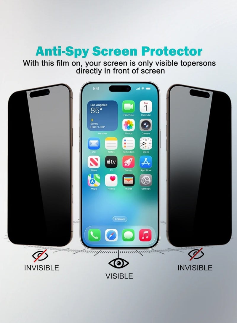 كلبور 2 في 1 حامي الشاشة لـ iPhone 17 هواء + كاميرا حامي عدسة ، تغطية كاملة ، صلابة 9H ، فقاعة مجانية - Image 2