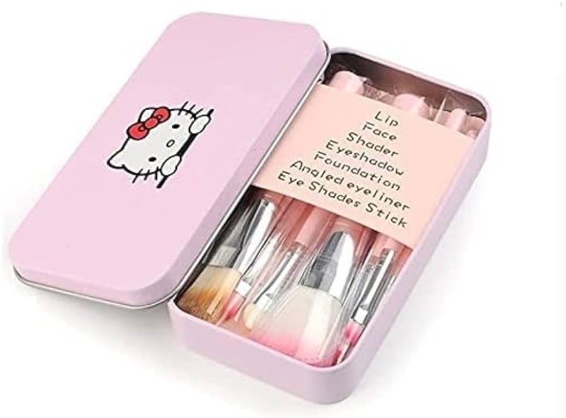 SKINPLUS 7pcs Makeup Brush set with Makeup Kit + 2 pc Blender Puff and 3IN1 (KAJAL+MASCARA+EYELINER) Combo (6 Items in the set) - Image 3