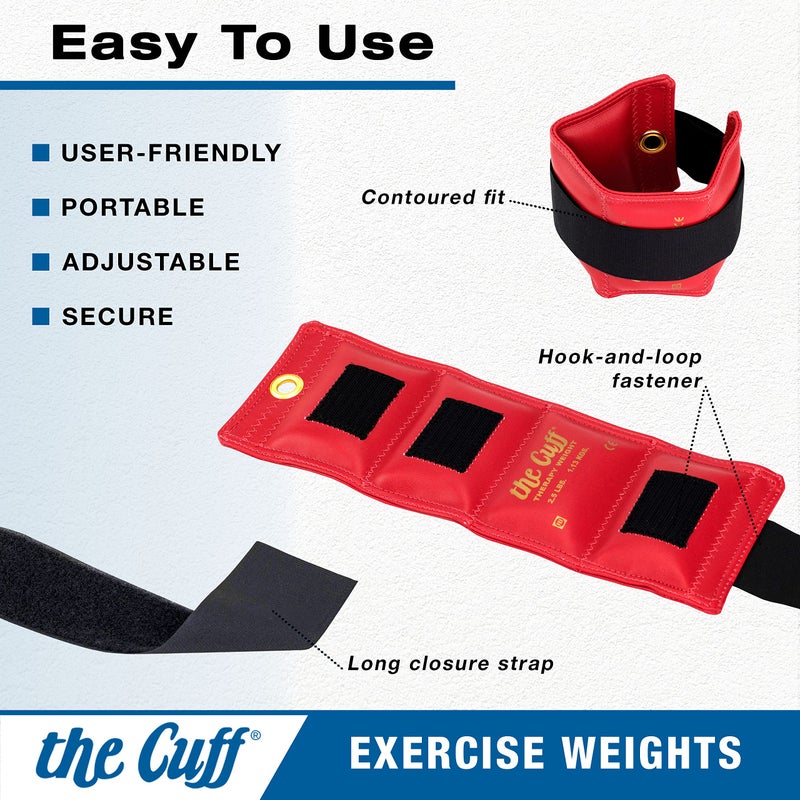 Cando The Cuff Original Adjustable Ankle and Wrist Weight for Training, Dance, Running, Cardio, Aerobics, Toning, and Physical Therapy for Men and Women, 1.5 lb, Olive - Image 2