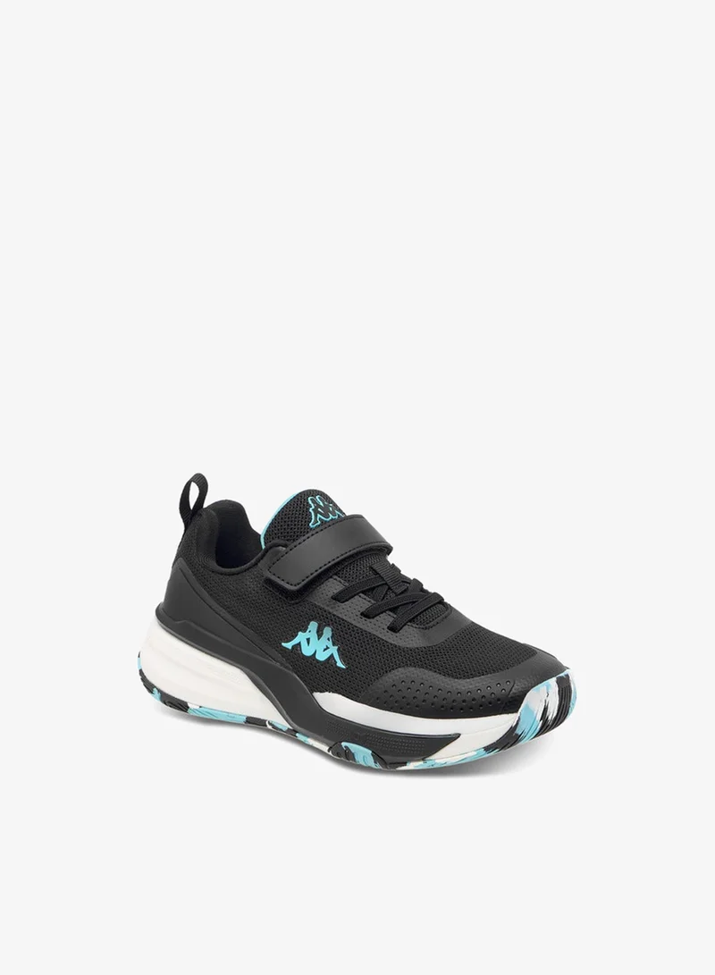 Kappa Girls' Logo Print Sports Shoes with Hook and Loop Closure