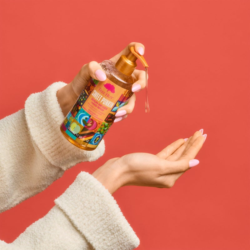 Tree Hut Sweet Punkin Serum Infused Hand Wash | Nourish & Hydrate Hands with Strengthening Skin Care | Long Lasting Scent | Cleanse & Lock in Moisture | 11 fl oz. - Image 2