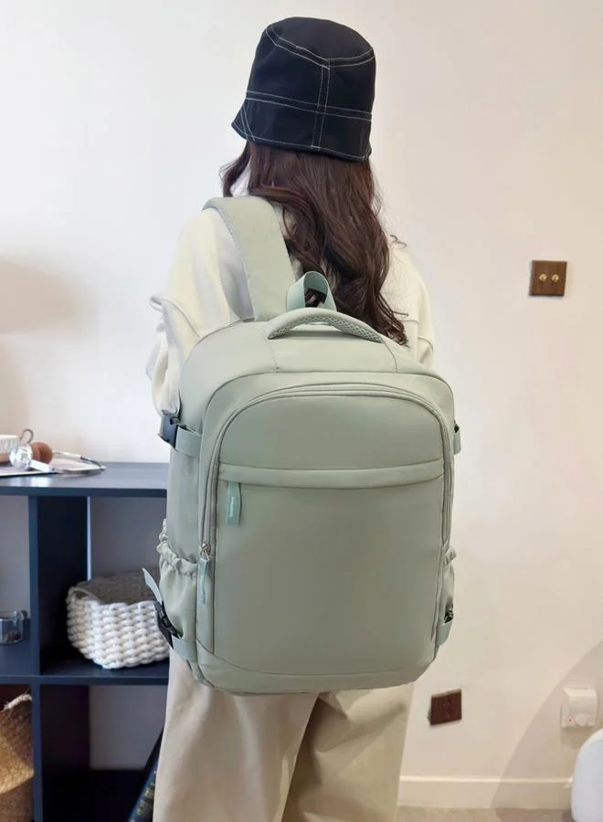 Take Two Green Backpack with Shoe Compartment