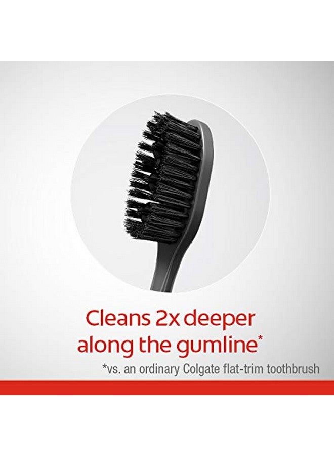 كولجيت فرشاة أسنان كولجيت 360 بالفحم، شعيرات ناعمة (4 قطع) - Image 3