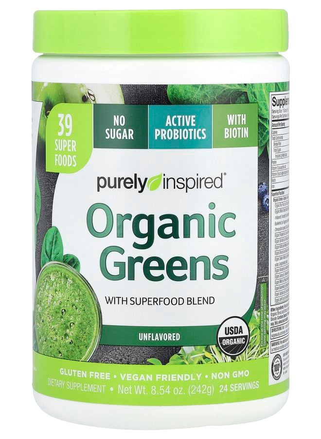 purely inspired Organic Greens with Superfood Blend Unflavored 8.54 oz (242 g)