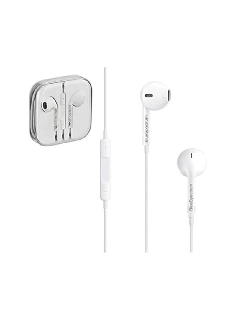 Blue Spectrum In-ear wired earphone with clear sound, compatible with iPhone devices - Image 4