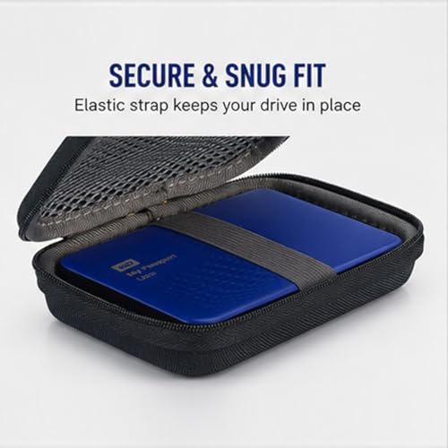 Neopack EVA Ultra HDD Hard Case/Cover/Pouch with Shockproof Lining for 2.5 inch Portable/External Hard Drive - Black (for Seagate, Toshiba, WD, Sony, Transcend) - Image 4