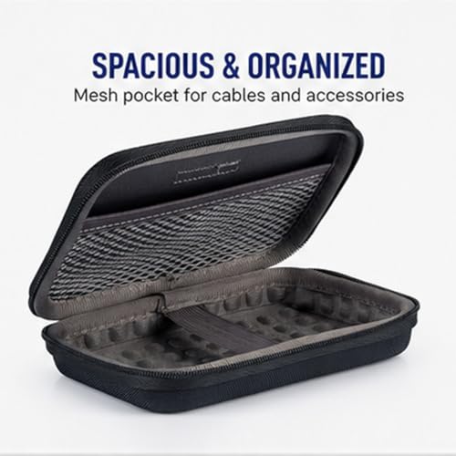 Neopack EVA Ultra HDD Hard Case/Cover/Pouch with Shockproof Lining for 2.5 inch Portable/External Hard Drive - Black (for Seagate, Toshiba, WD, Sony, Transcend) - Image 3