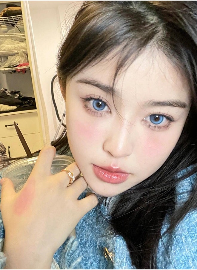 Mill Creek Mill creek color contact lenses 14.5MM hydrogel lenses can be used for 12 months 1 pair of 2 blue glasses  - Image 4