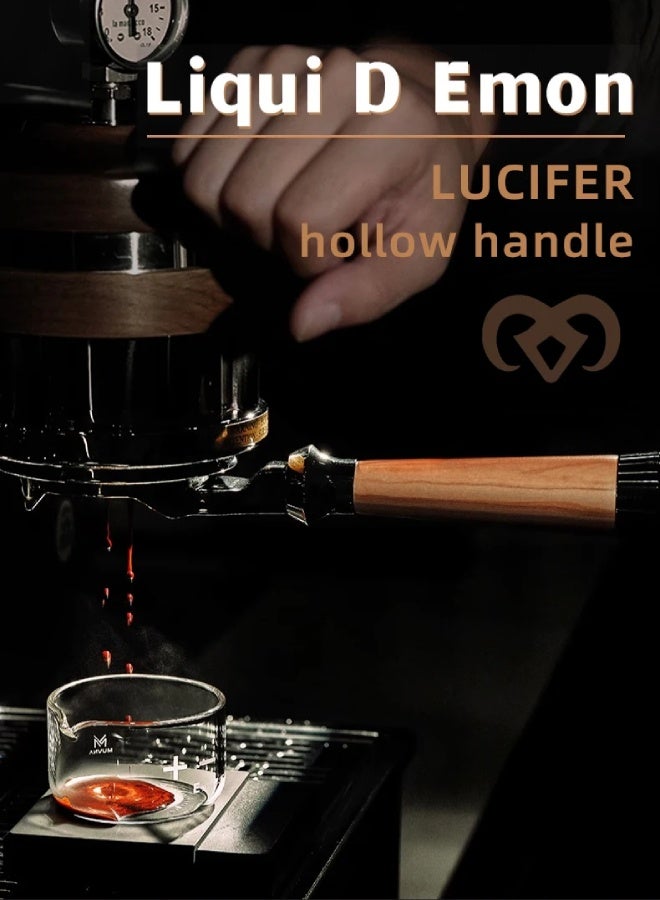 ارواق حامل قهوة إسبريسو بدون قاع من سلسلة لوسيفر، حامل فلتر مع سلة، مناسب لآلات E61/Nuova/Delonghi/Breville - Image 2