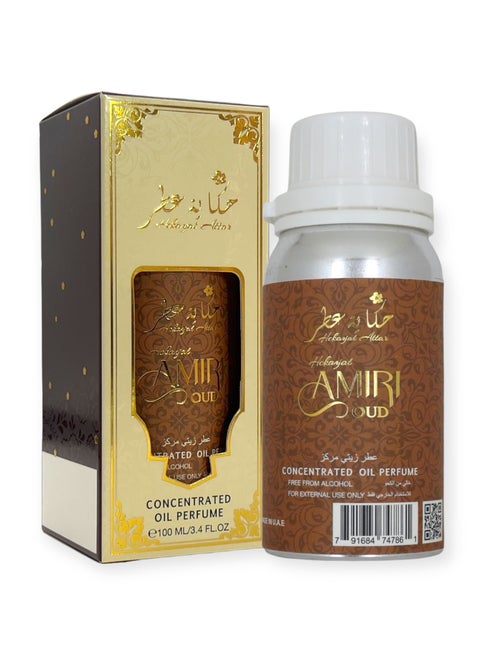 حكايات عود أميري 100 مل عطر زيتي مركز