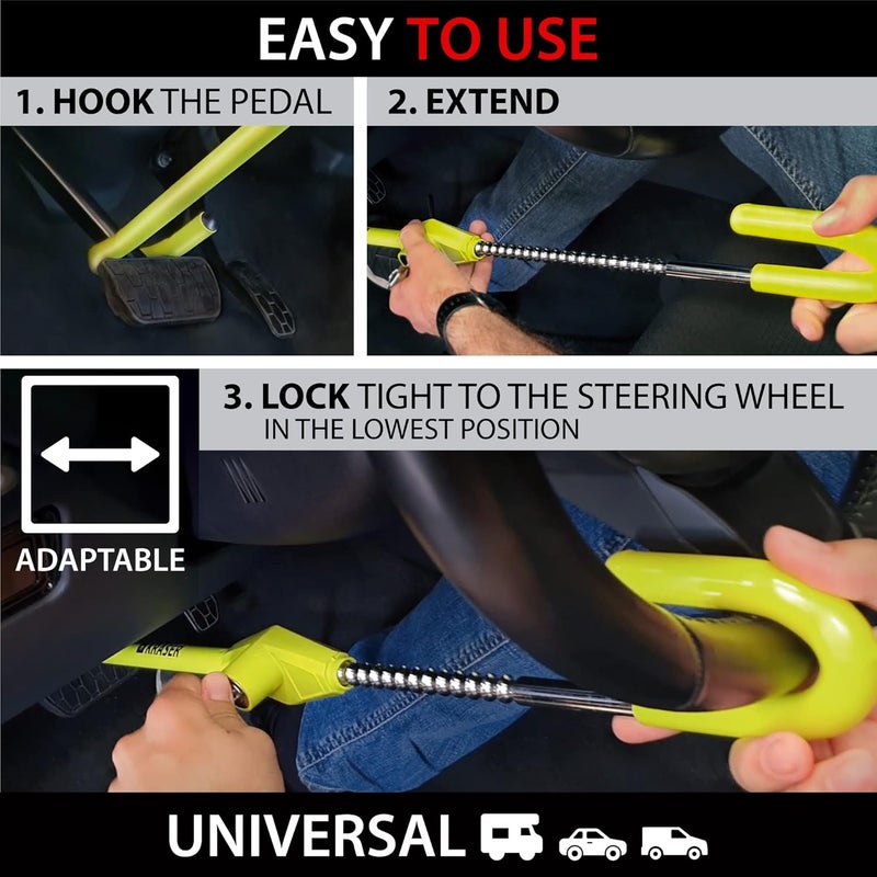 KRASER KR835 Steering Wheel Lock - Image 5