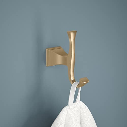 DELTA FAUCET 75135-CZ Dryden Wall Mounted Towel Hook in Champagne Bronze - Image 2